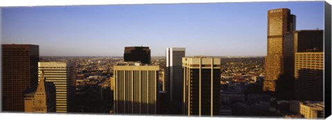 Framed Skyscrapers in a city, Denver, Colorado, USA Print