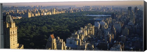 Framed Central Park and Manhattan, New York City Print