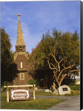 Framed Low angle view of a church, The Little Church of the West, Las Vegas, Nevada, USA Print