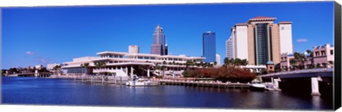 Framed Skyscrapers at the waterfront, Tampa, Florida, USA Print