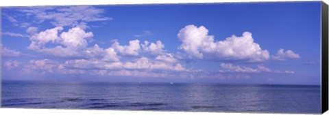 Framed Clouds over the sea, Tampa Bay, Gulf Of Mexico, Anna Maria Island, Manatee County, Florida Print