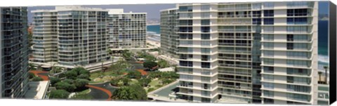 Framed Condos in a city, San Diego, California, USA Print