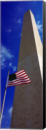 Framed Low angle view of an obelisk, Washington Monument, Washington DC Print