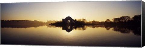 Framed Jefferson Memorial, Tidal Basin, Potomac River, Washington DC Print