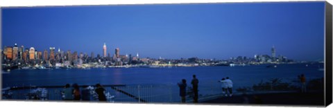 Framed City viewed from Hamilton Park, New York City, New York State Print