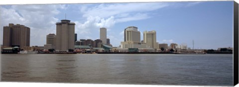 Framed Buildings along the waterfront New Orleans, Louisiana Print