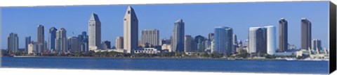 Framed City at the waterfront, San Diego, California, USA 2010 Print