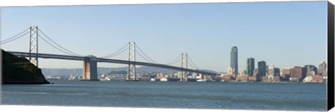 Framed Bay Bridge and Skyline, San Francisco Bay, San Francisco, California Print