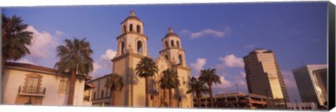 Framed St. Augustine Cathedral, Tucson, Arizona Print