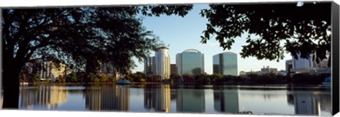 Framed Lake Eola, Orlando, Florida Print