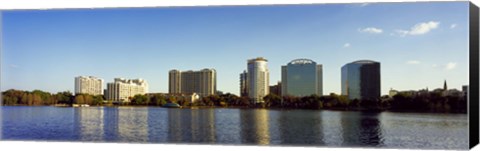 Framed Lake Eola, Orlando, Florida (distant view) Print