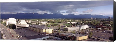 Framed Dark Skies Over Anchorage, Alaska Print