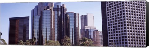 Framed Reflections in Los Angeles skyscrapers, Los Angeles County, California, USA Print