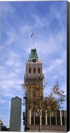 Framed Low angle view of an office building, Tribune Tower, Oakland, Alameda County, California, USA Print