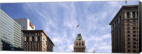 Framed Buildings in a city, Tribune Tower, Oakland, Alameda County, California, USA Print