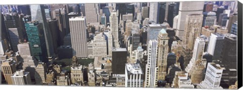 Framed Bryant Park and surrounding buildings, Manhattan, New York City, New York State, USA Print