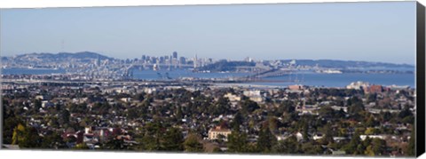 Framed Oakland, San Francisco Bay, San Francisco, California Print