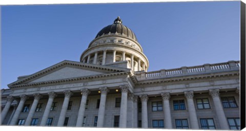 Framed Low angle view of the Utah State Capitol Building, Salt Lake City, Utah Print