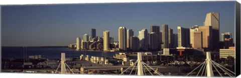 Framed Buildings in a city, Miami, Florida, USA Print