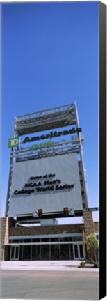 Framed Sign board at a convention center, Century Link Center, Omaha, Nebraska, USA Print