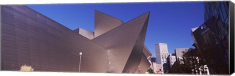 Framed Art museum in a city, Denver Art Museum, Frederic C. Hamilton Building, Denver, Colorado, USA Print