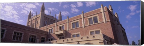 Framed Low angle view of Kerckhoff Hall, University of California, Los Angeles, California, USA Print