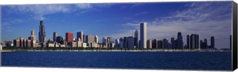 Framed Chicago Skyline from Lake Michigan Print