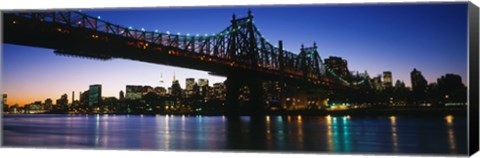 Framed USA, New York City, 59th Street Bridge Print