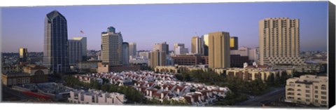 Framed Aerial view of San Diego, California Print