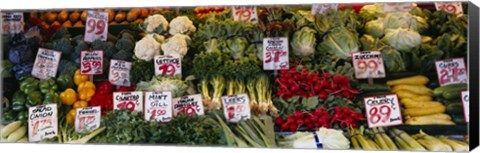 Framed Close-up of Pike Place Market, Seattle, Washington State, USA Print