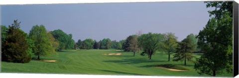 Framed Panoramic view of a golf course, Baltimore Country Club, Maryland, USA Print