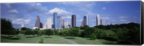 Framed Cityscape, Houston, TX Print