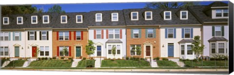 Framed Townhouse, Owings Mills, Maryland, USA Print