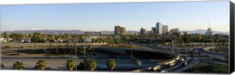 Framed Traffic moving on the road, Phoenix, Arizona, USA Print