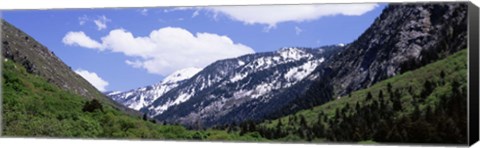 Framed Clouds over mountains, Little Cottonwood Canyon, Salt Lake City, Utah, USA Print