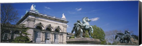 Framed Low angle view of a statue in front of a building, Memorial Hall, Philadelphia, Pennsylvania, USA Print