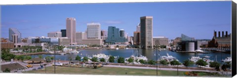 Framed Inner Harbor Skyline Baltimore MD USA Print