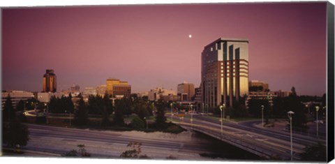 Framed Buildings in a city, Sacramento, California, USA Print