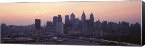 Framed Sunrise Philadelphia PA USA Print