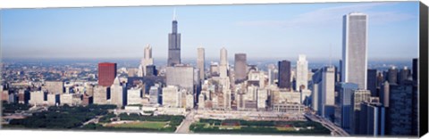 Framed Chicago Skyline from a Distance Print