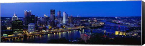 Framed Pittsburgh from Mount Washington Print