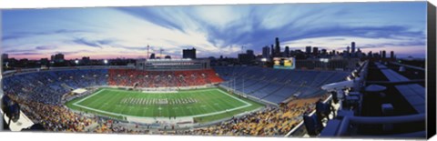 Framed Soldier Field Football, Chicago, Illinois, USA Print