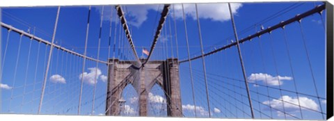 Framed Brooklyn Bridge Cables and Tower, New York City Print