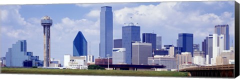 Framed Dallas, Texas Skyline (day) Print