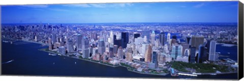 Framed Aerial, Lower Manhattan, NYC, New York City, New York State, USA Print