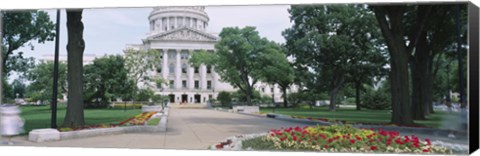 Framed State Capital Building, Madison, Wisconsin, USA Print