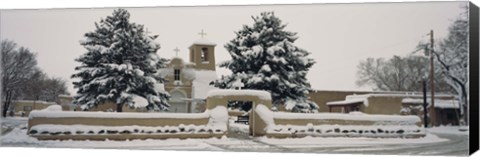 Framed Facade of a church, San Francisco de Asis Church, Ranchos de Taos, Taos, New Mexico, USA Print