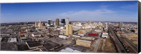 Framed Aerial view of a city, Birmingham, Alabama, USA Print