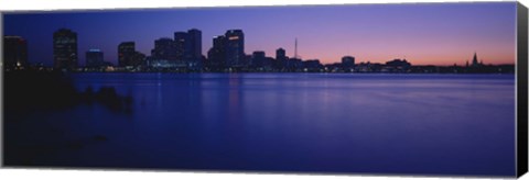 Framed Buildings at the waterfront, New Orleans, Louisiana, USA Print