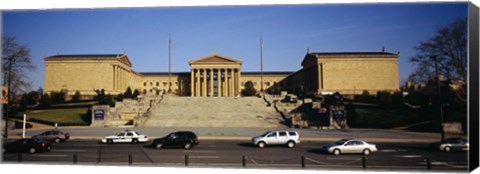 Framed Facade of an art museum, Philadelphia Museum Of Art, Philadelphia, Pennsylvania, USA Print